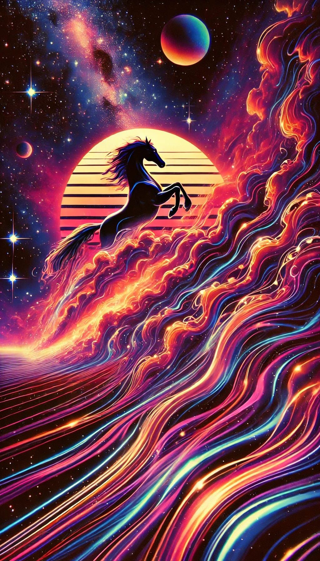 Majestic 80's Phone Wallpaper