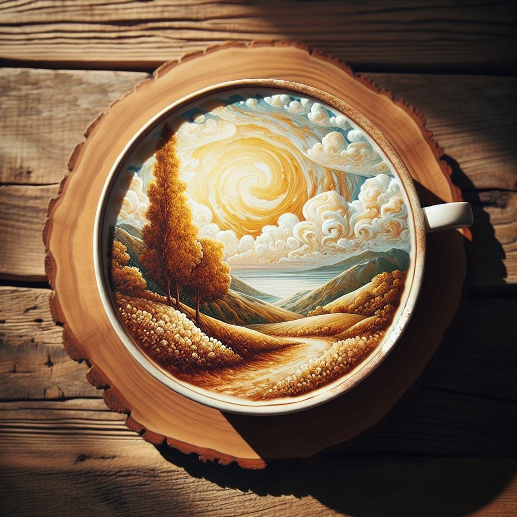 The whole world in a single cup...