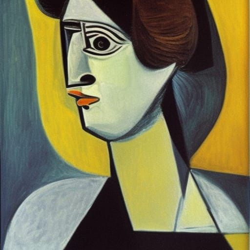 Portrait of a beautiful woman, Pablo Picasso - AI Generated Artwork ...