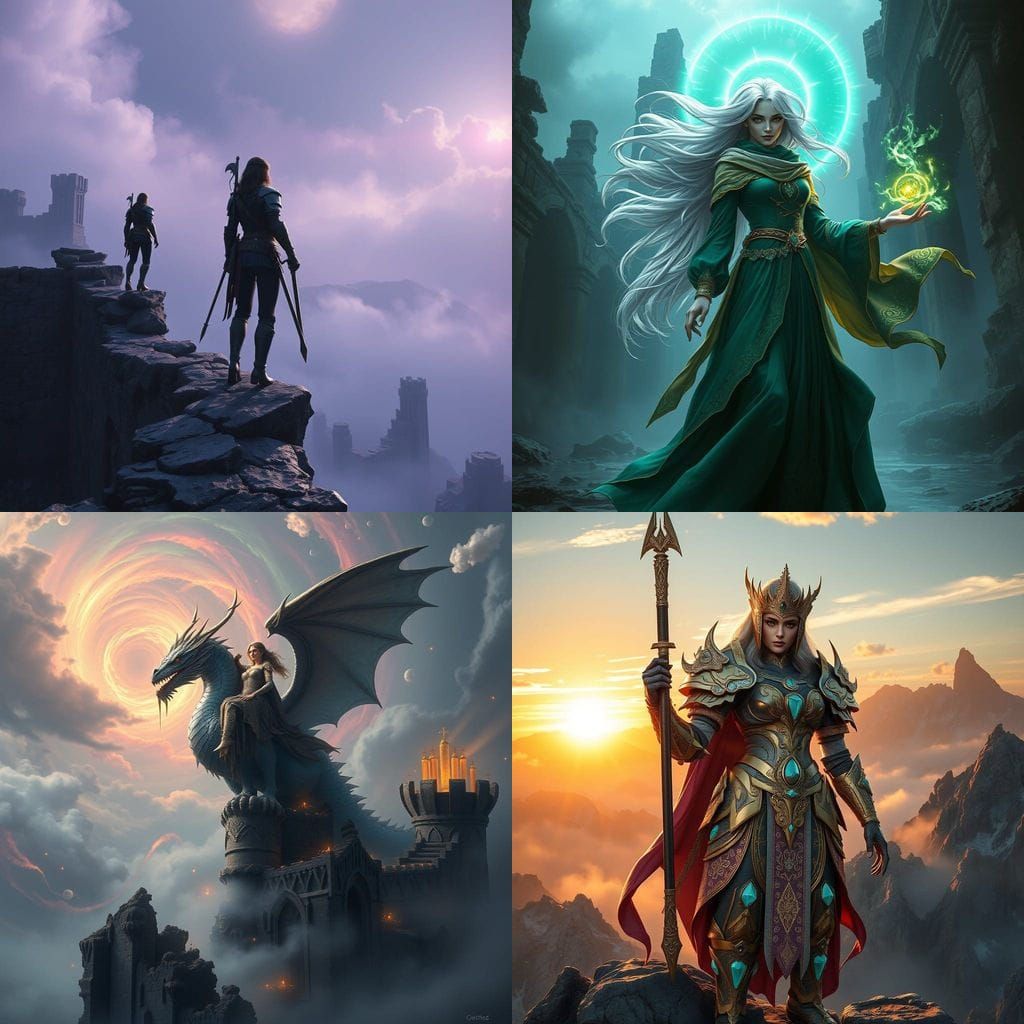 Surreal Hanukkah Scene with Glowing Dreidel in Rich Colors