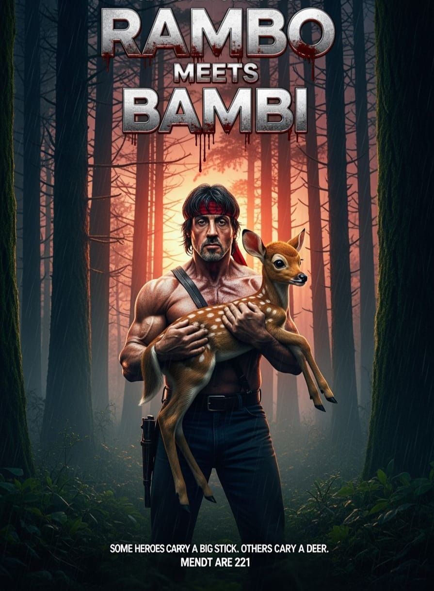 Bambi Gets Help with the Hunter Problem!  by @Karen Ridley