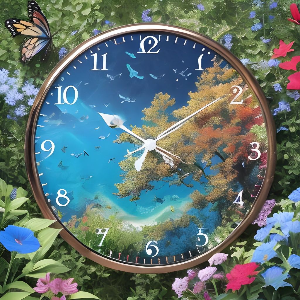 Butterfly in a Floral Meadow