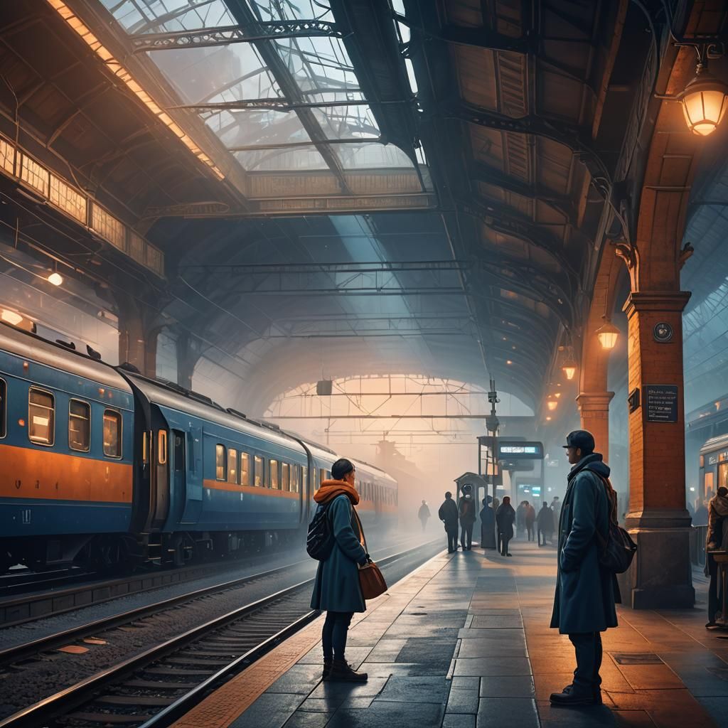 Person at Train Station Realizes They Forgot Something