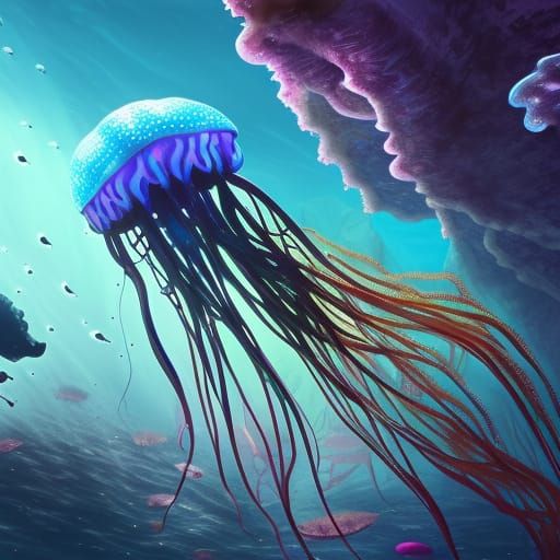 Swim, swim under the sea - AI Generated Artwork - NightCafe Creator