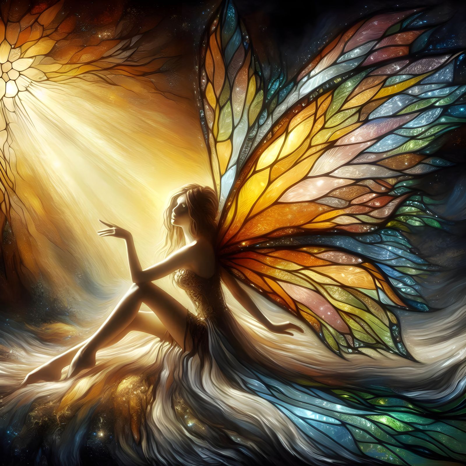 Stained Glass Fairy #3