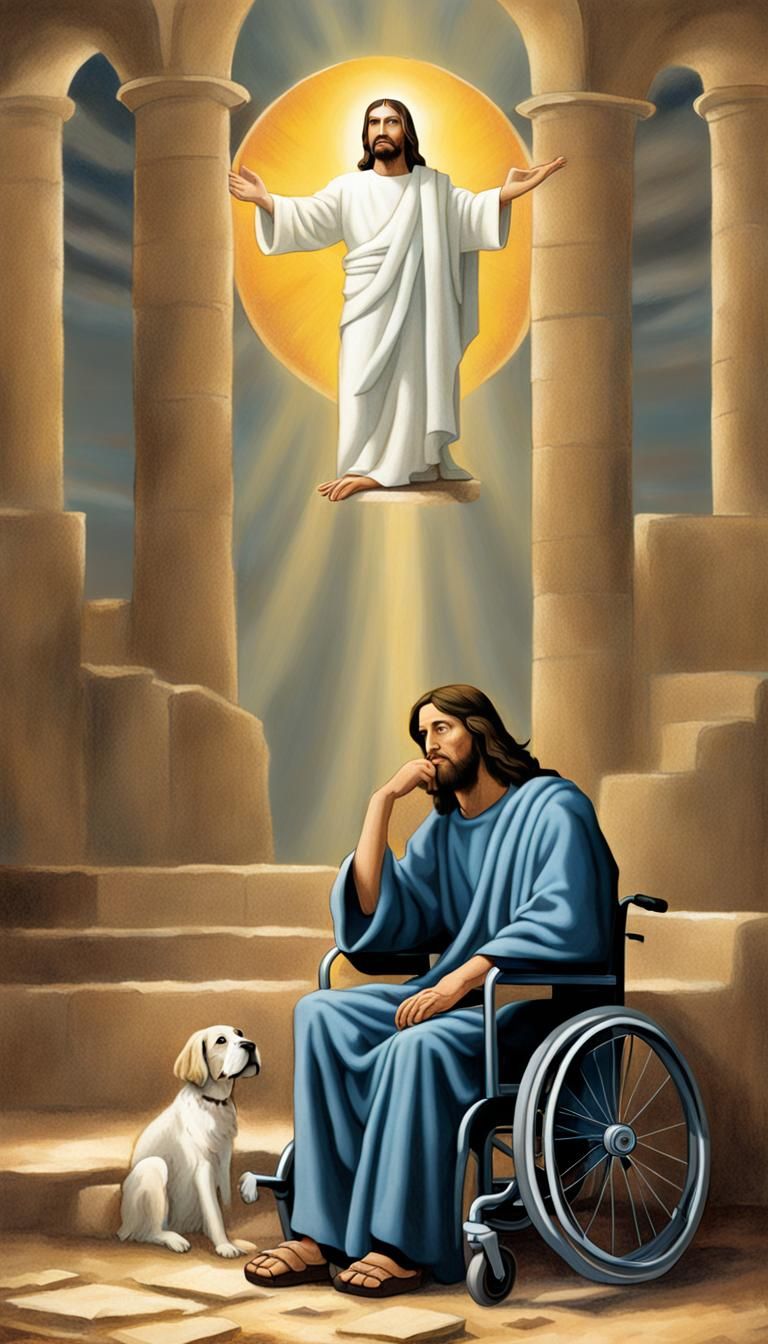 disabled jesus ponders