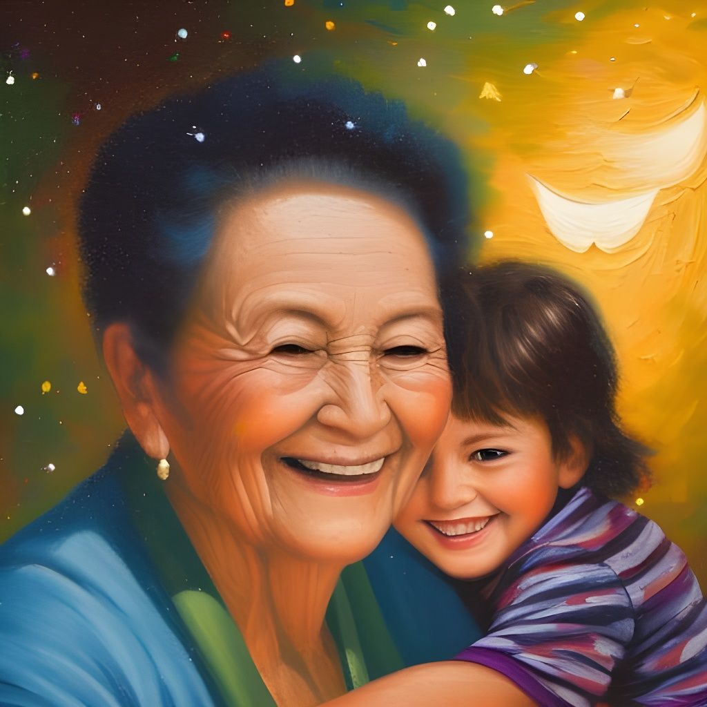 Catching Fireflies with Grandma  by @Windoula