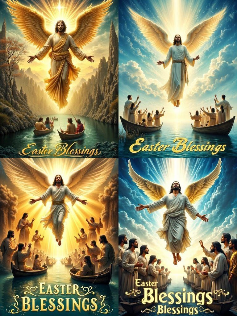 An beautiful Easter card illustrating a picture of Jesus