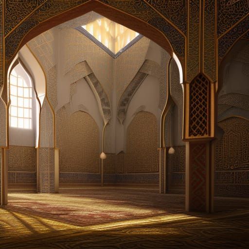 In mosque Friday, l love quran