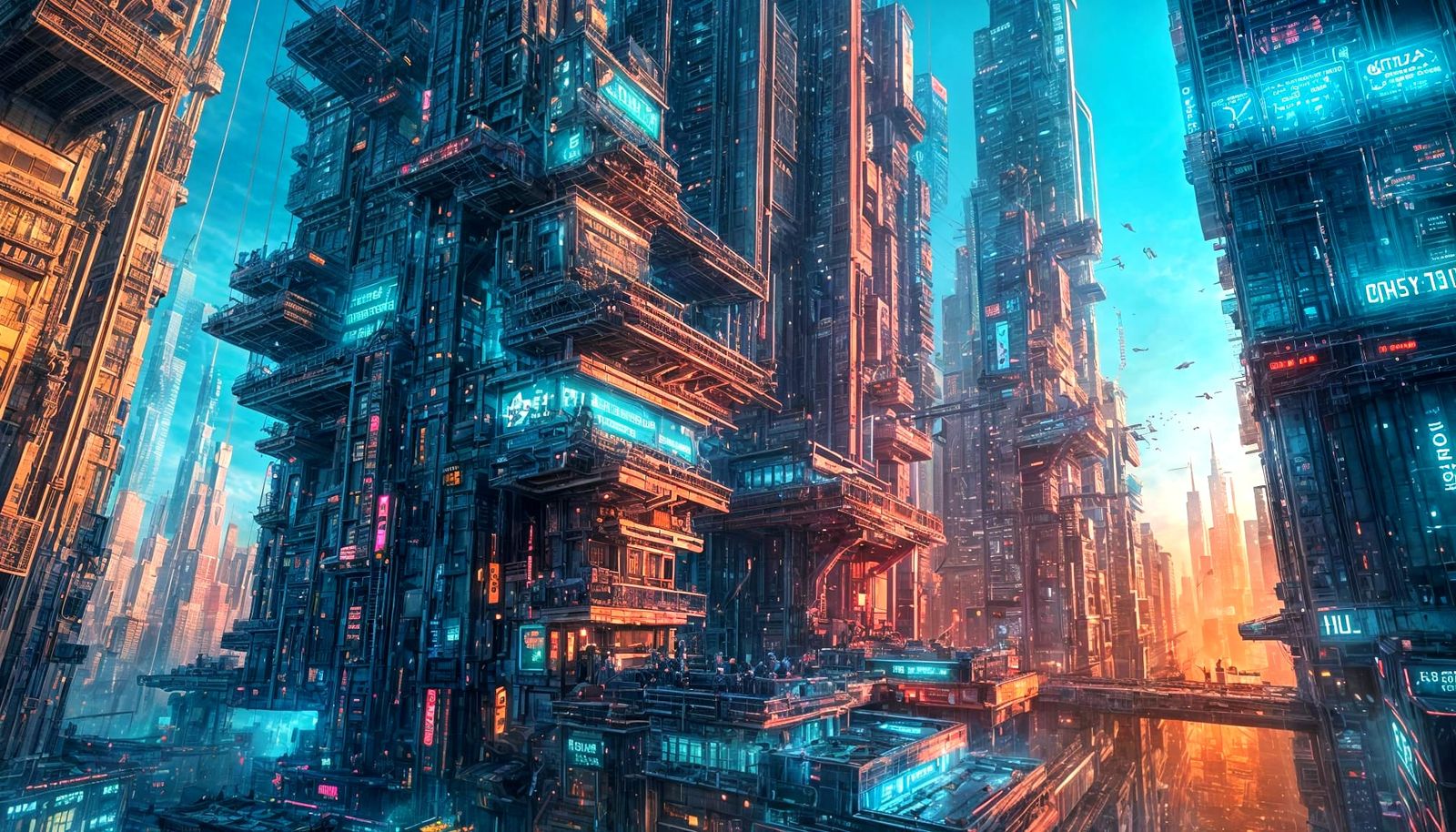 Cyberpunk terraces