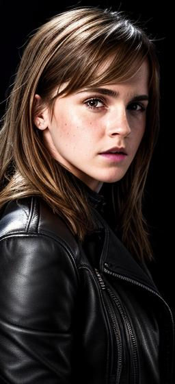 Emma Watson really close-up portrait
