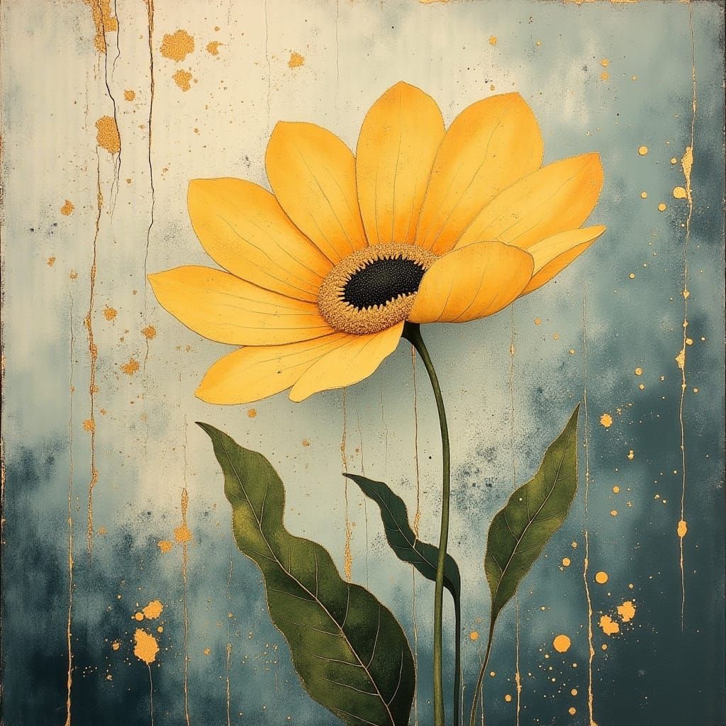 Blossoming Floral Beauty in Oil Painting Style