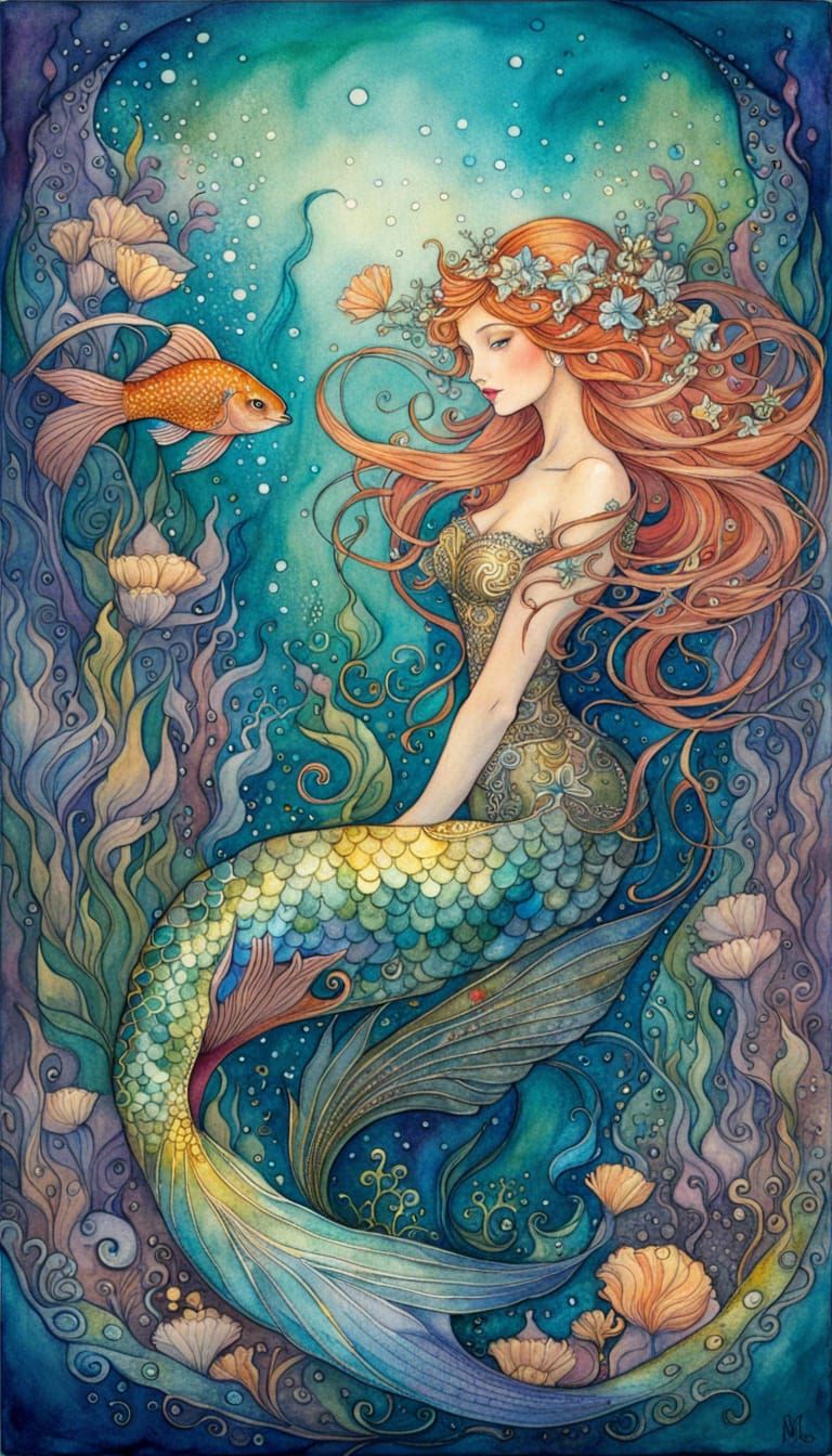 Mermaid Dreams   by @Celeste Atom