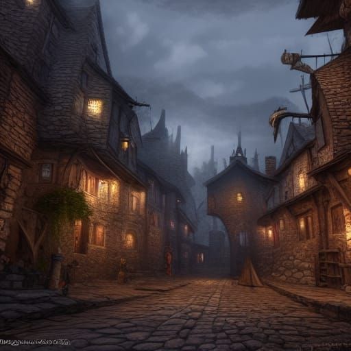 old village streets