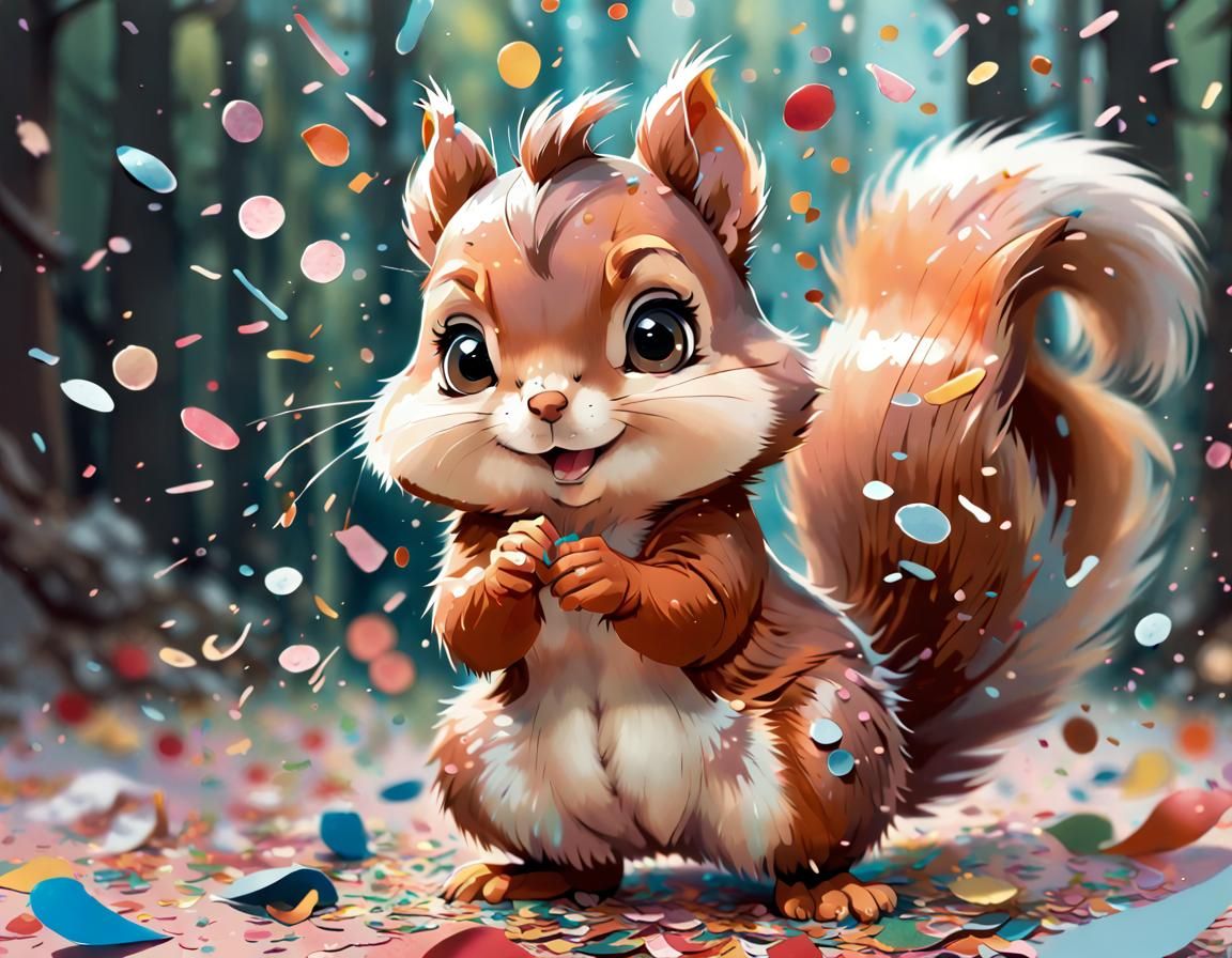 Squirrel party  by @Plats
