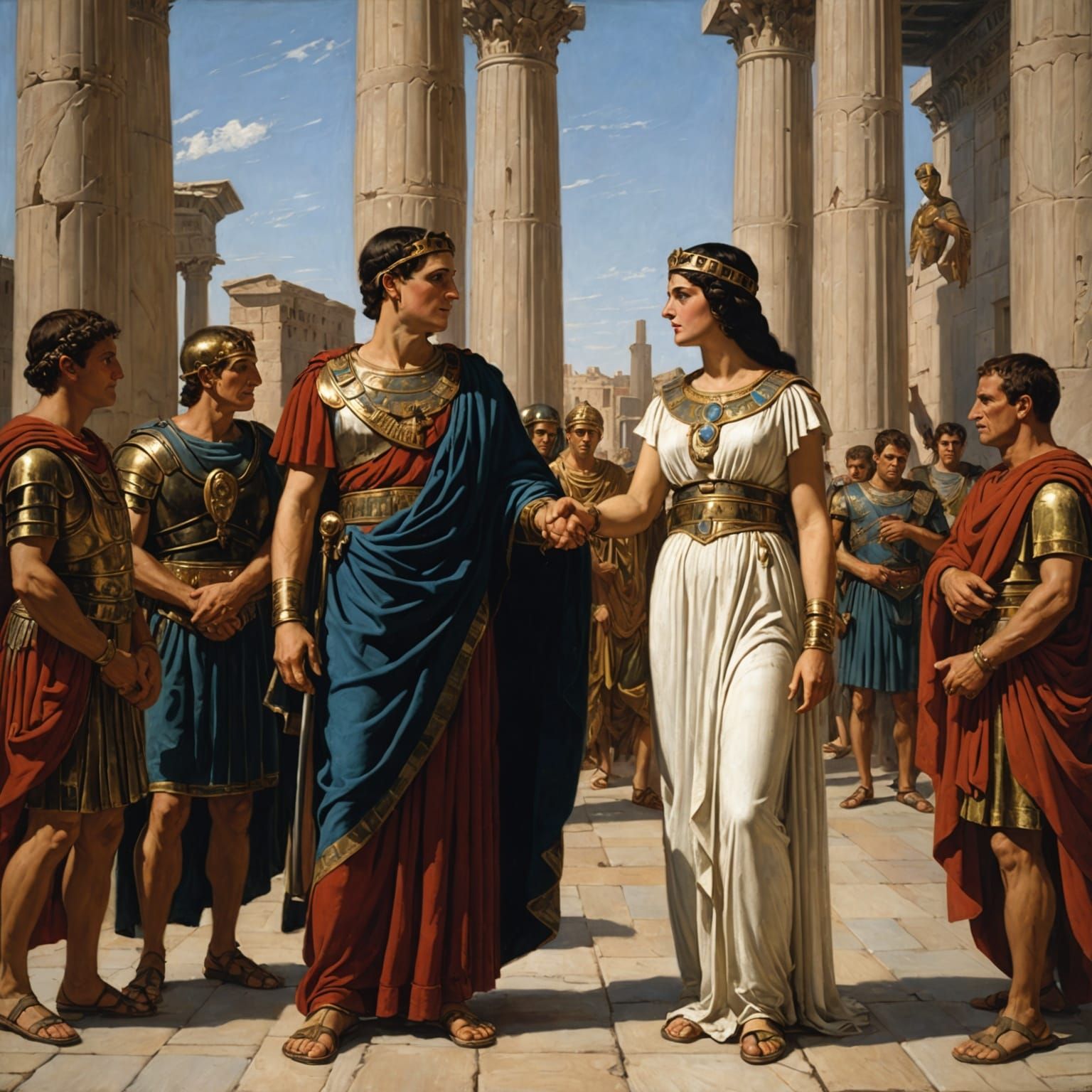 Cleopatra and Marcus Antonius