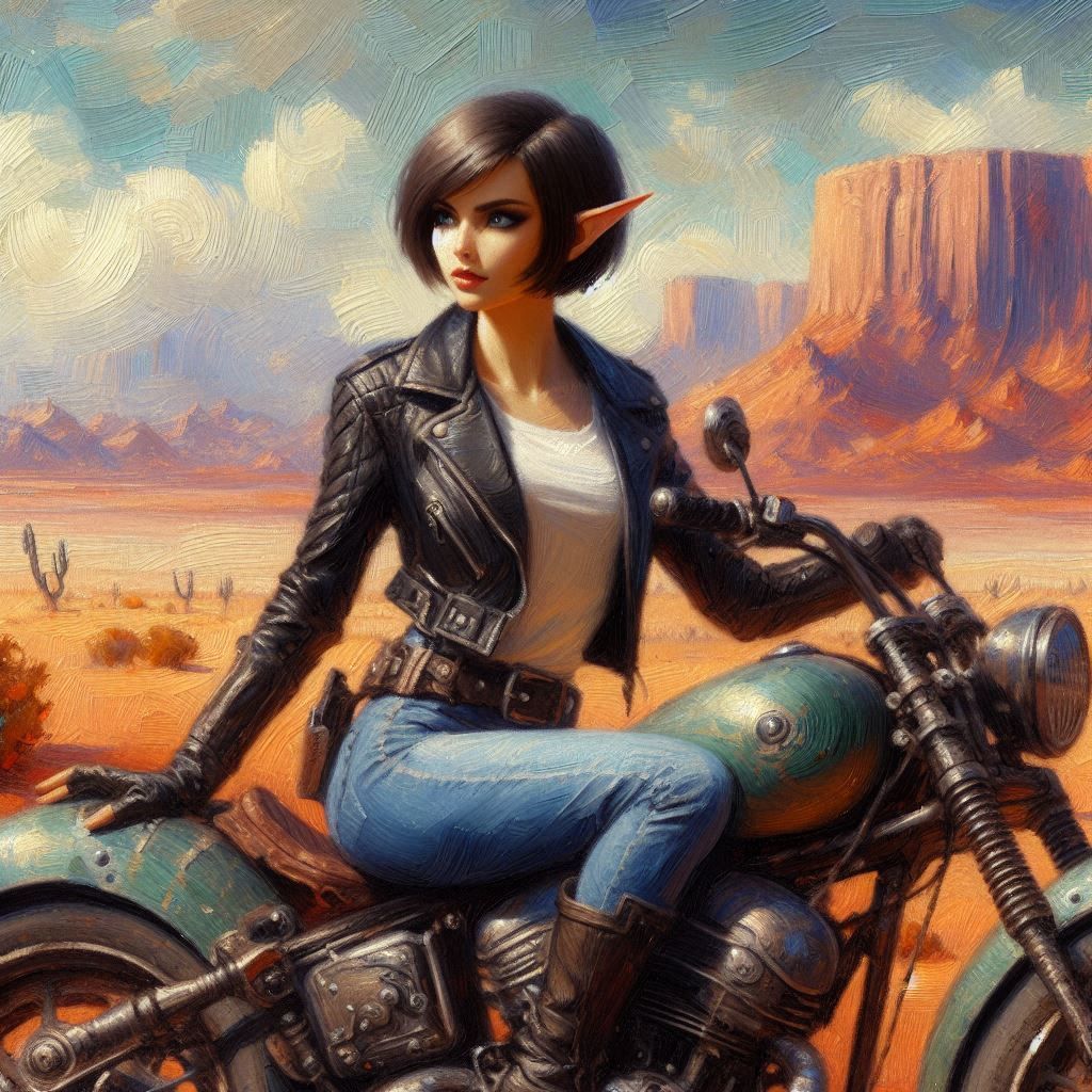 Biker Elf of the Desert