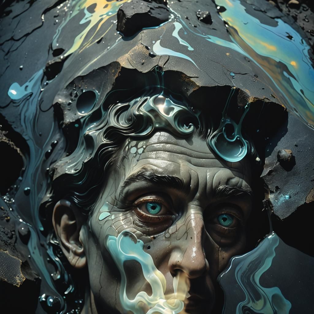 the spirits carved in liquid stone