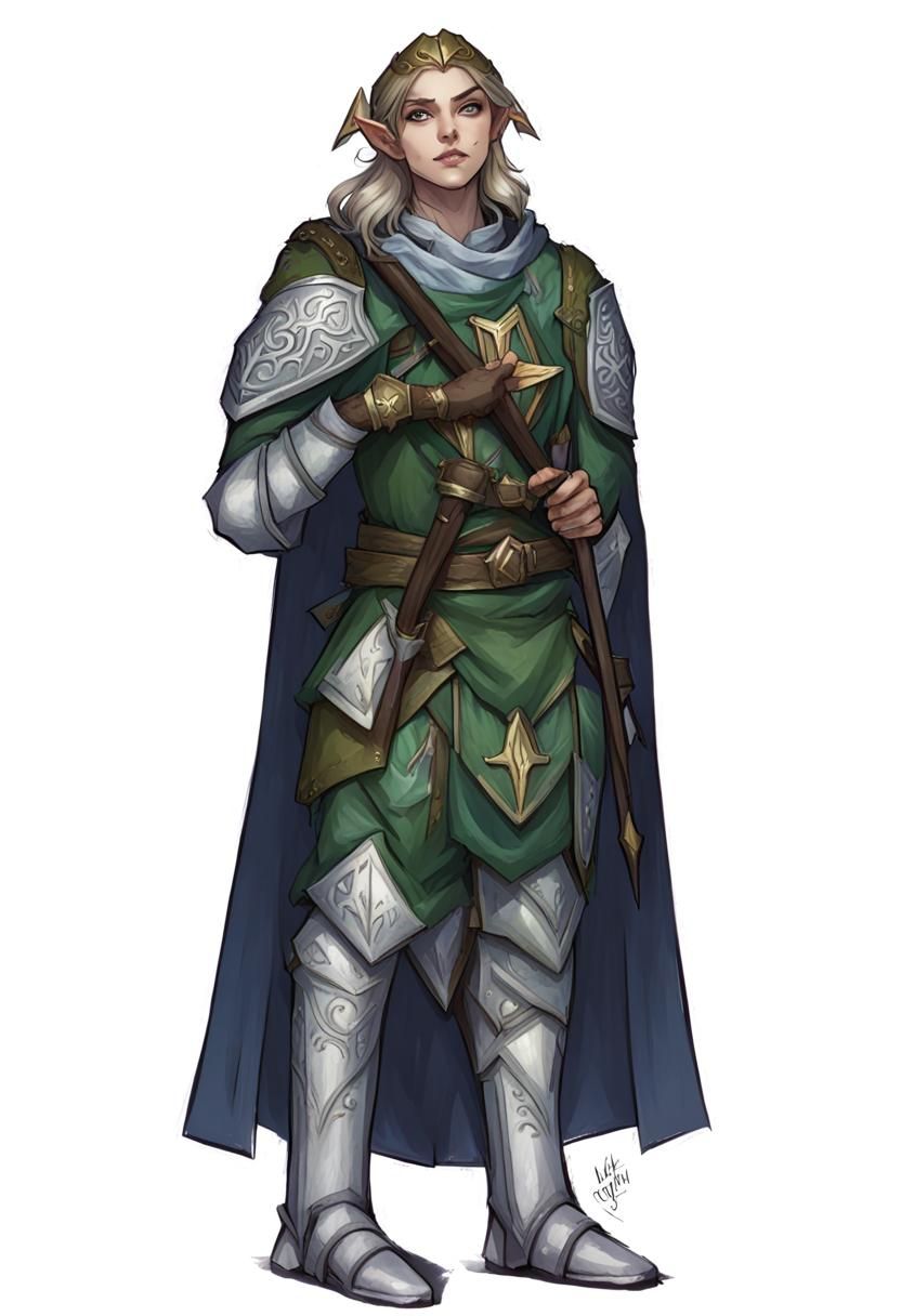 dnd elf paladin of nature - AI Generated Artwork - NightCafe Creator