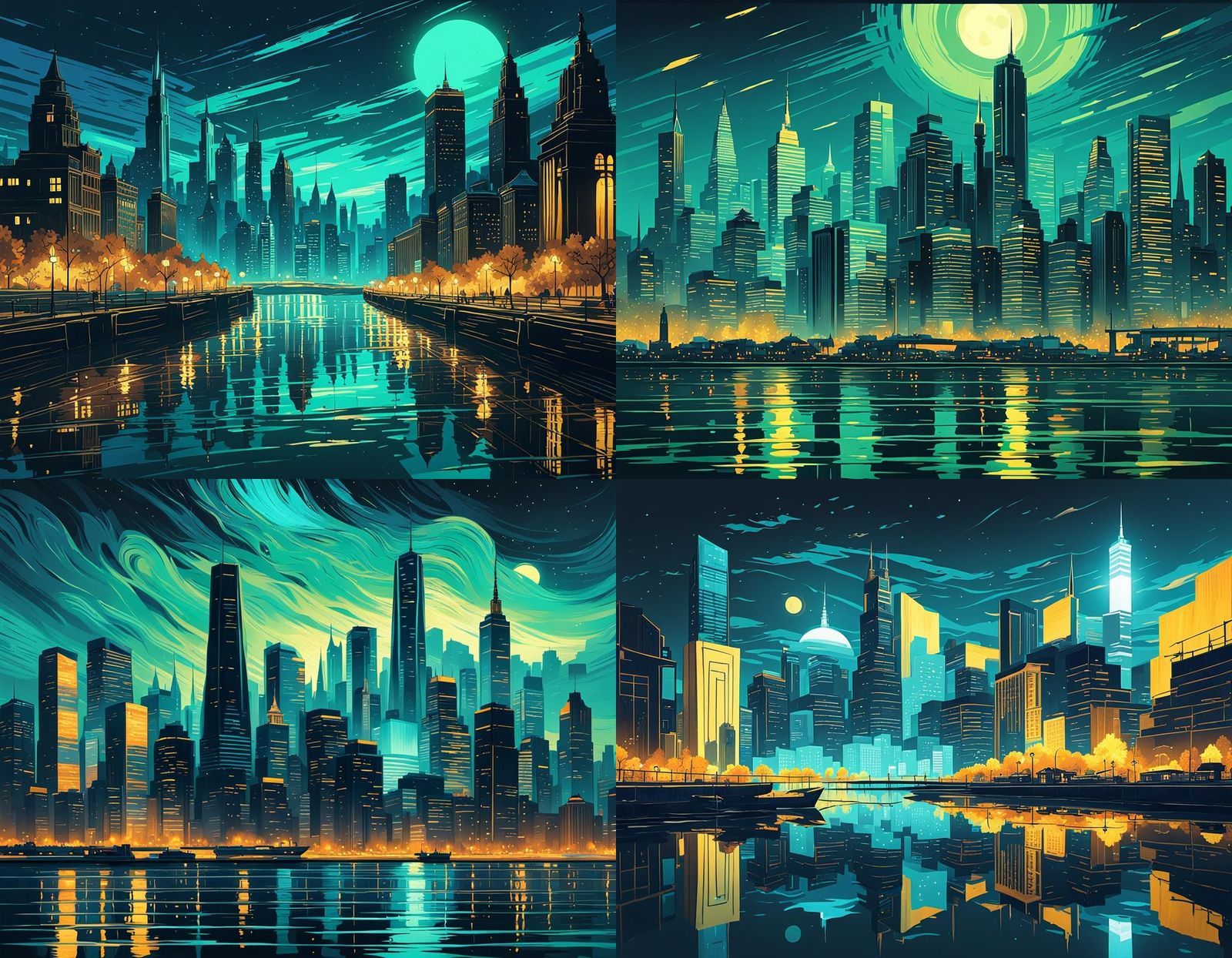 Van Gogh skyline