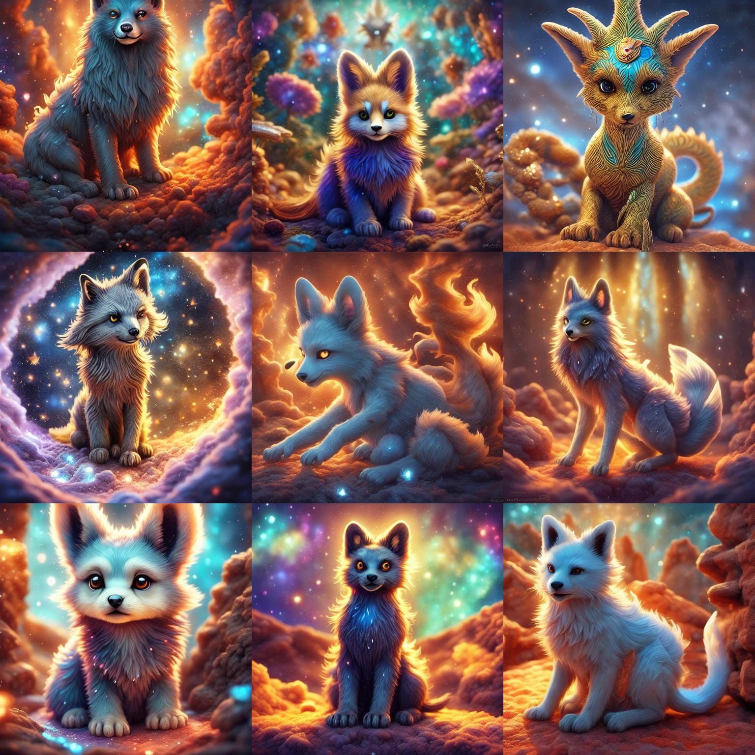 <lora:Cute Fantasy Animals:1.0> The Egyptian god Anubis face...