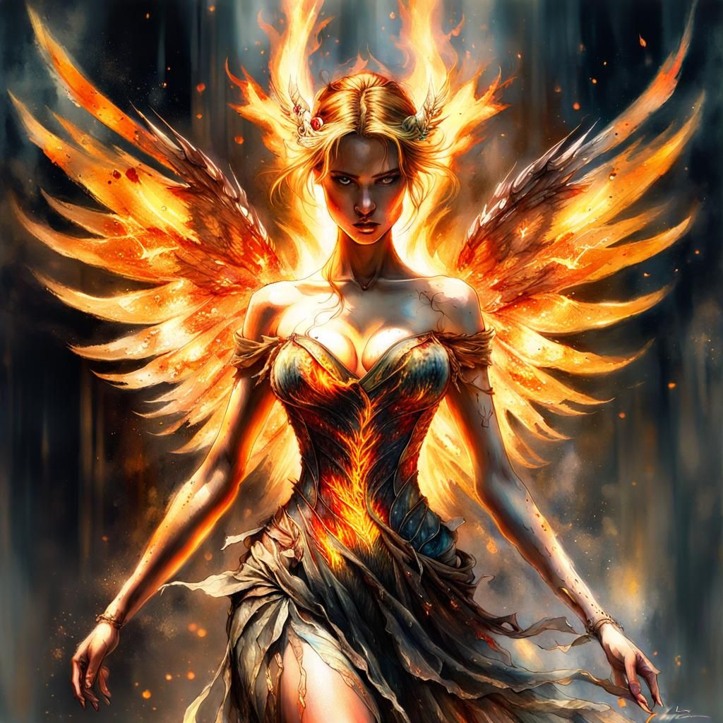  Fire Tinkerbell  by @Duke35