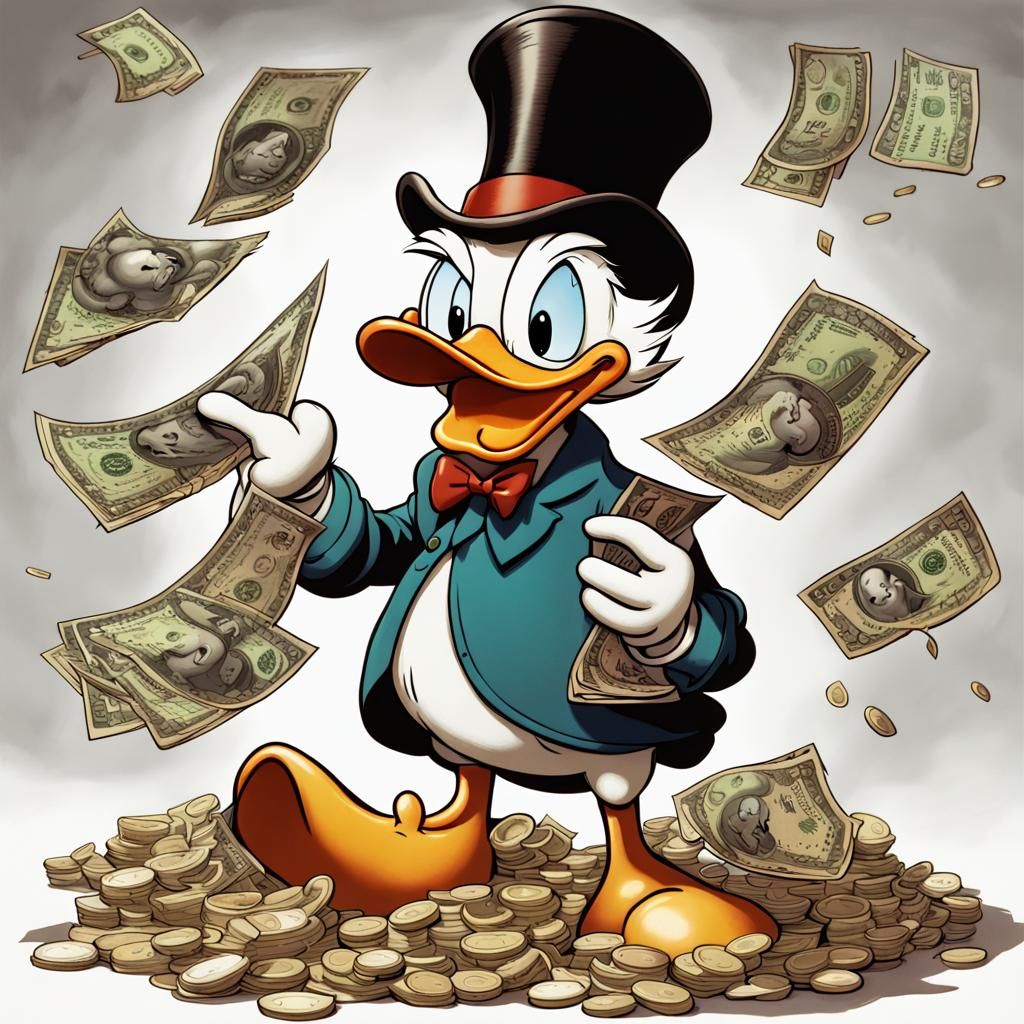 Scrooge McDuck - AI Generated Artwork - NightCafe Creator