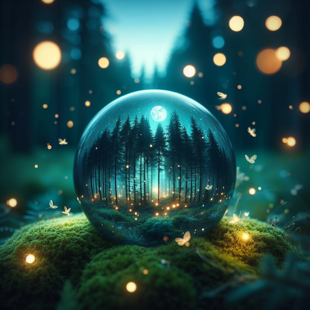 Fantasy Forest in an Orb