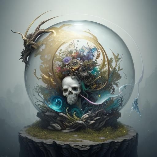 a hyper-realistic Surrealism and Dystopian Fantasy (RAW, sim...
