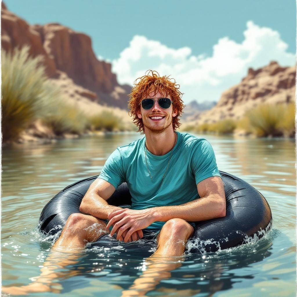 Tubing Down the River in Arizona  by @MagisterLudorum