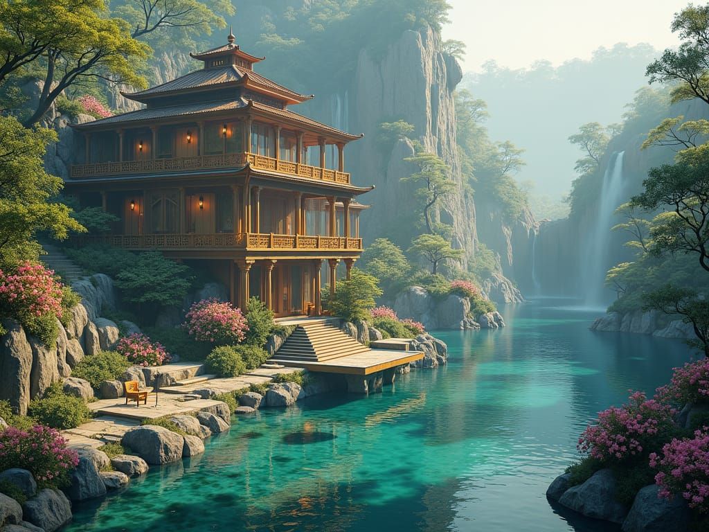 beautiful temple inspires magic schools that are very wide, ...