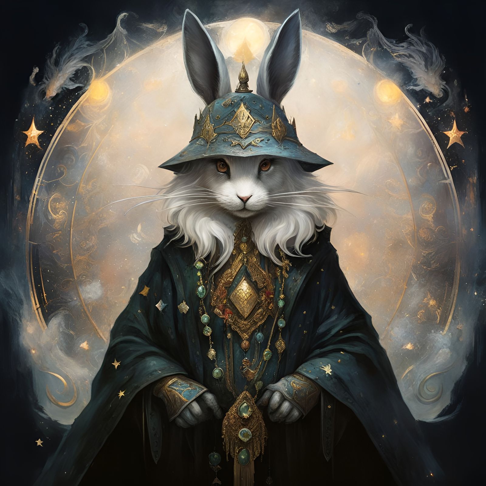 Bunny wizard - AI Generated Artwork - NightCafe Creator