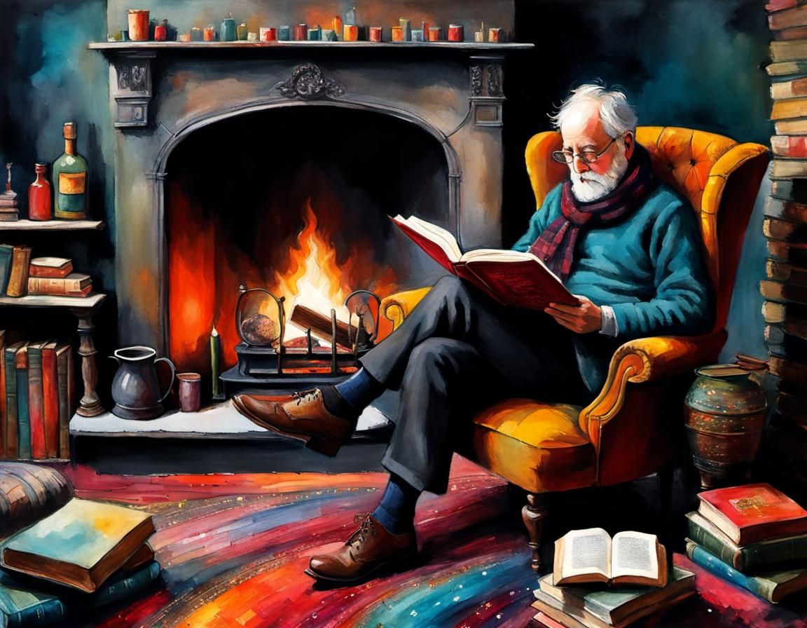 a cozy bookworm  by @Amy 