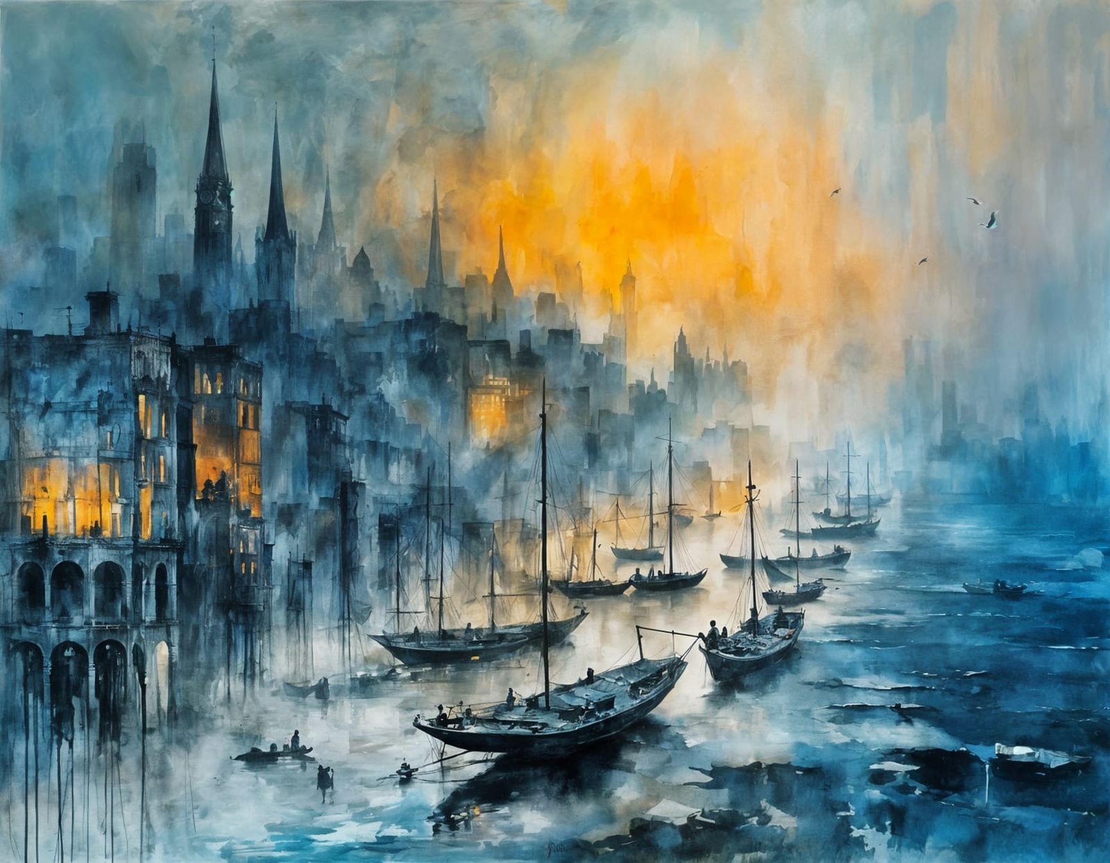 bateaux amarrés pour la nuit  by @Paulo