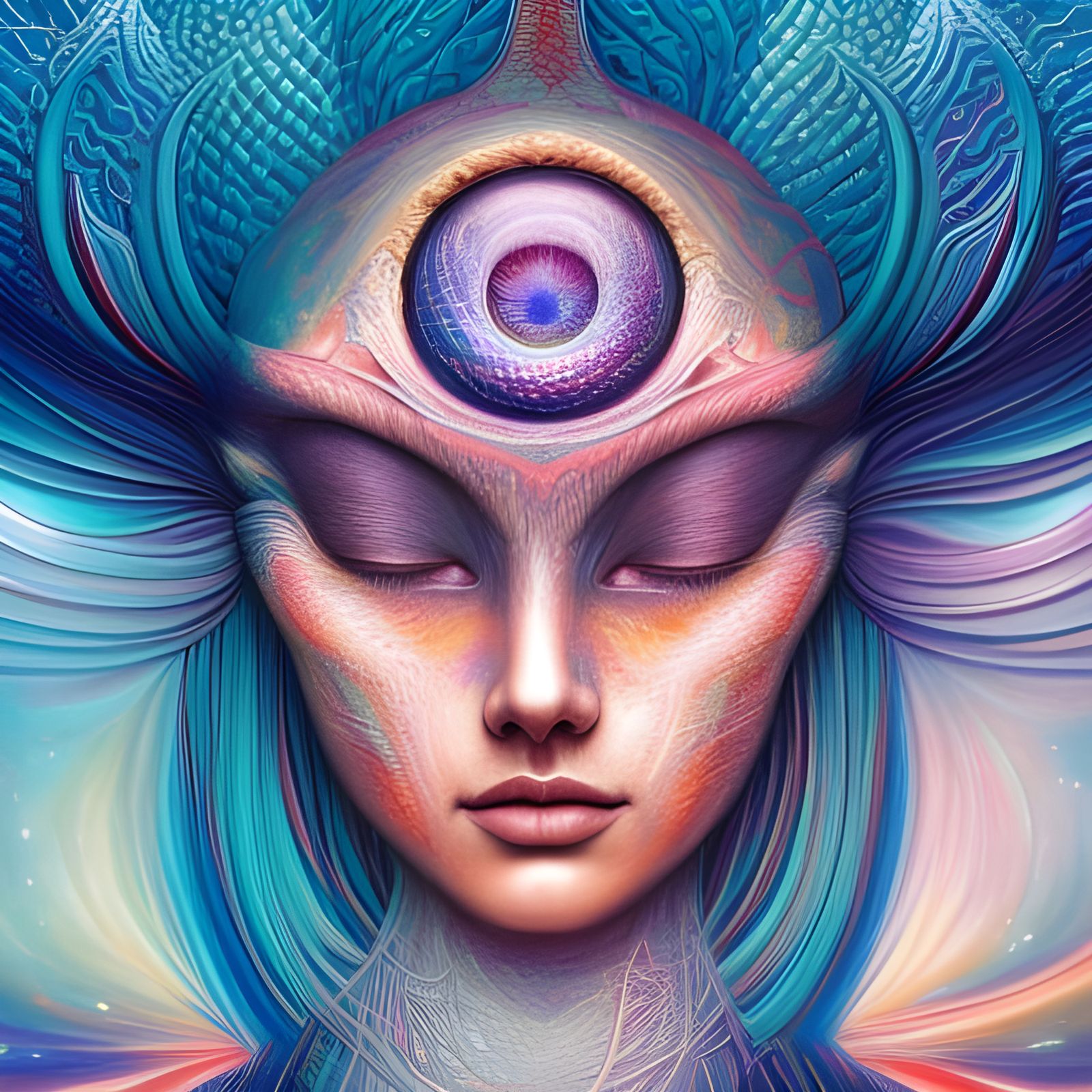 Opening your third eye. - AI Generated Artwork - NightCafe Creator