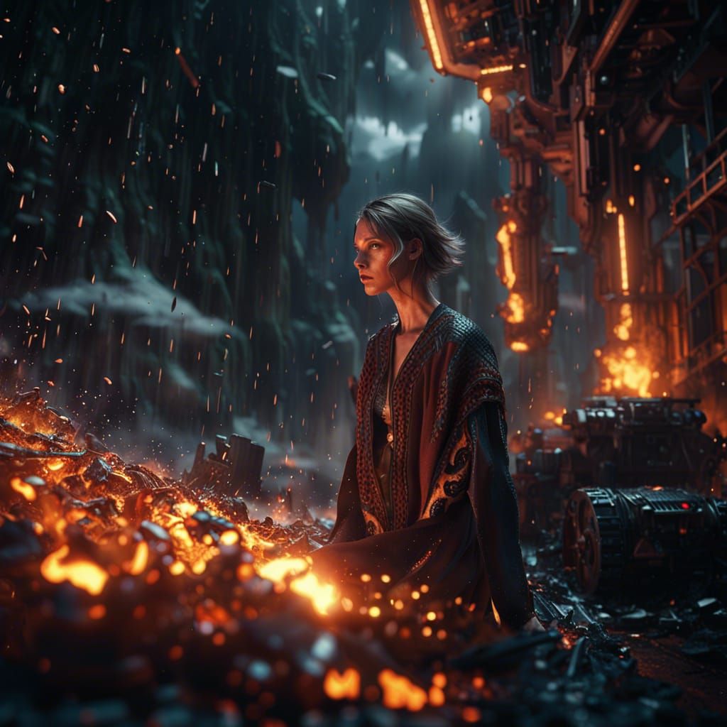 But I set fire to the rain