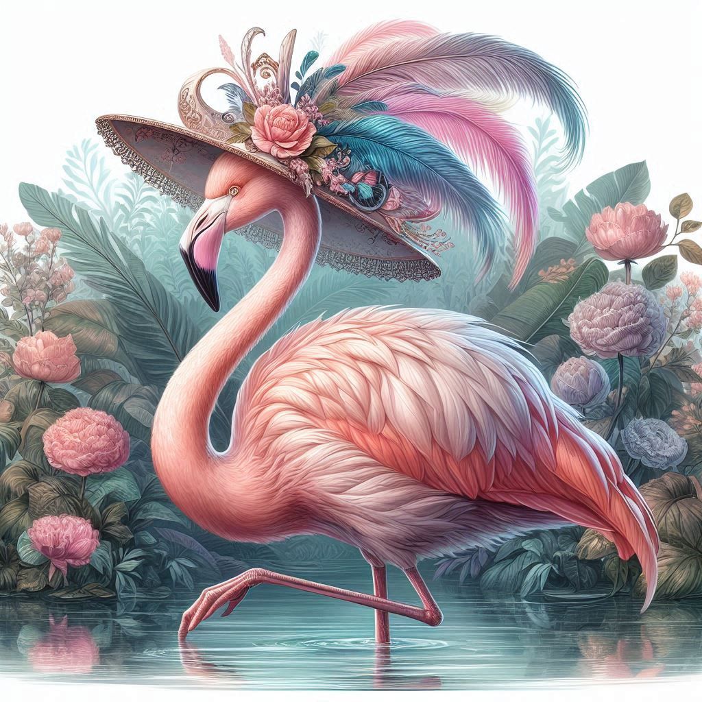 Elegant flamingo