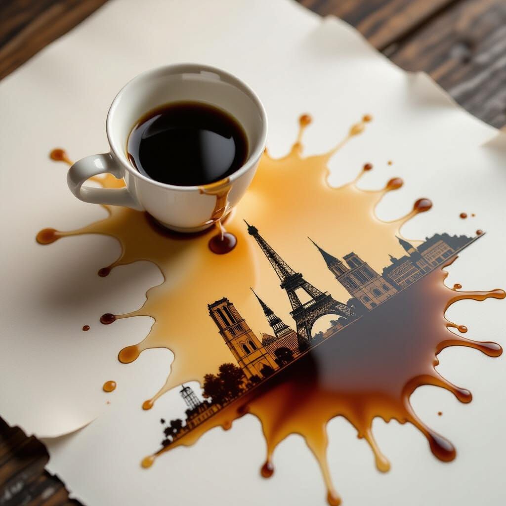  Coffee in Paris  by @BelgiumJumpAI