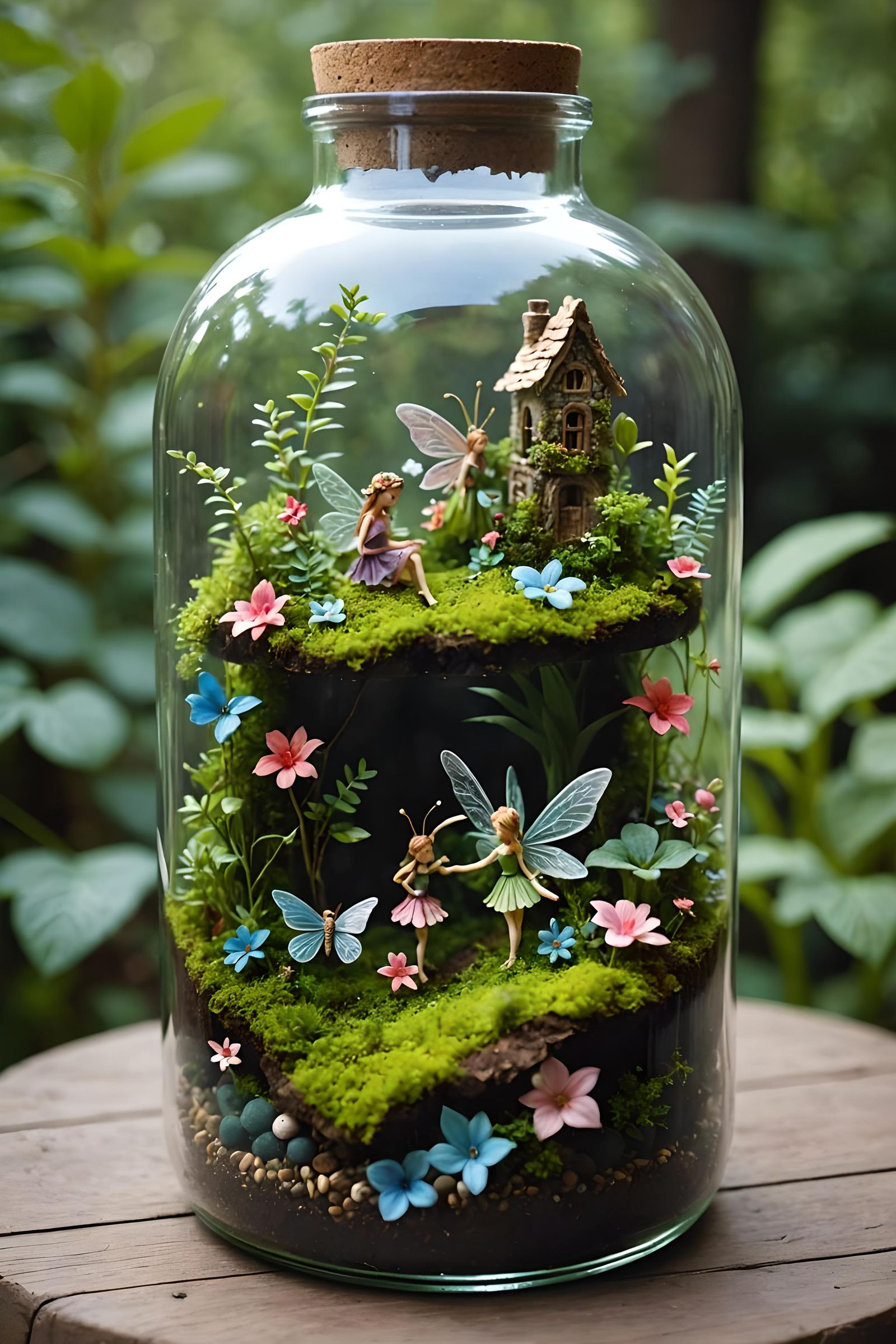 Beautiful fairy terrarium   by @Emma