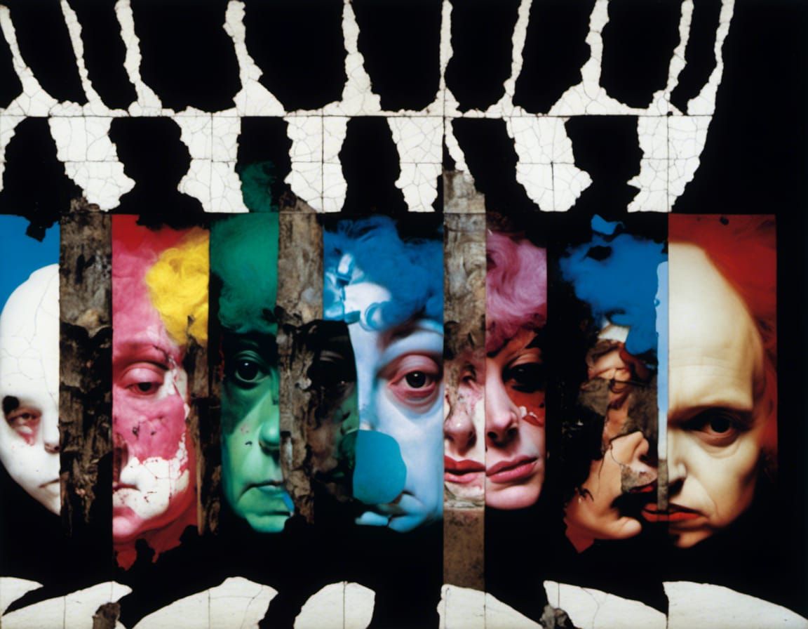 Surreal Imploding Man Festival in Grotesque Style