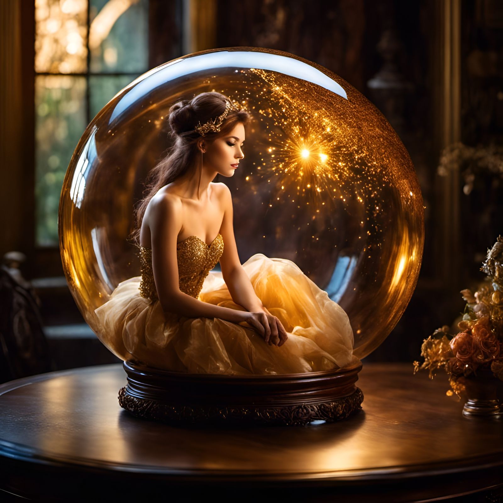 Fairy in a Glitter Globe