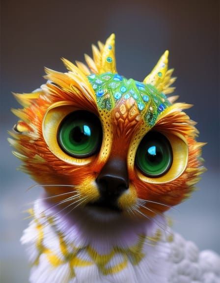 My cute hybrid pet  by @Mysterys Games