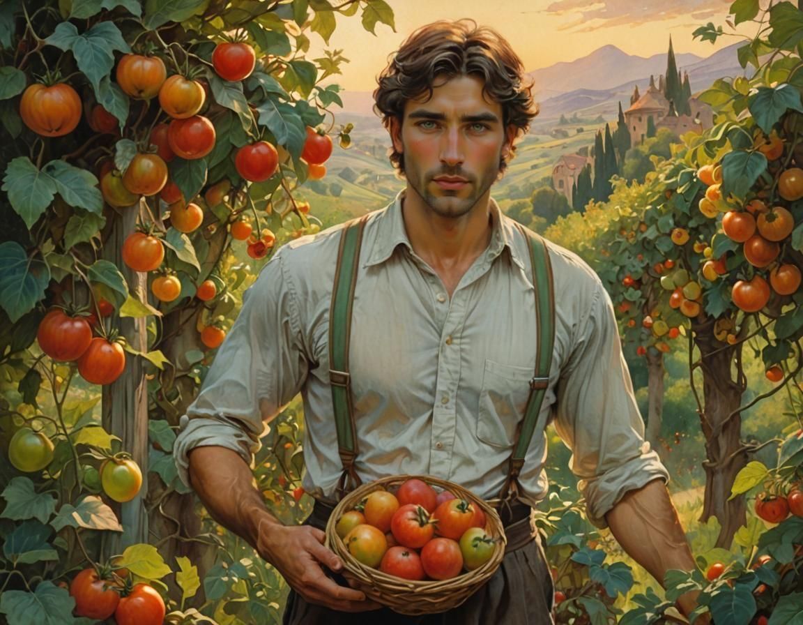 Wake up and smell the tomato vines...   by @Cherries58