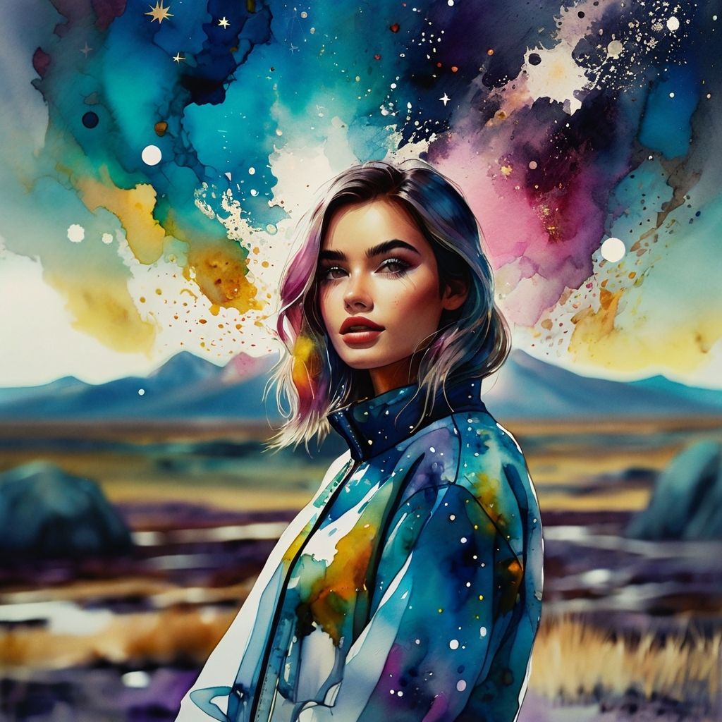 portrait at the mountain valley - v.1