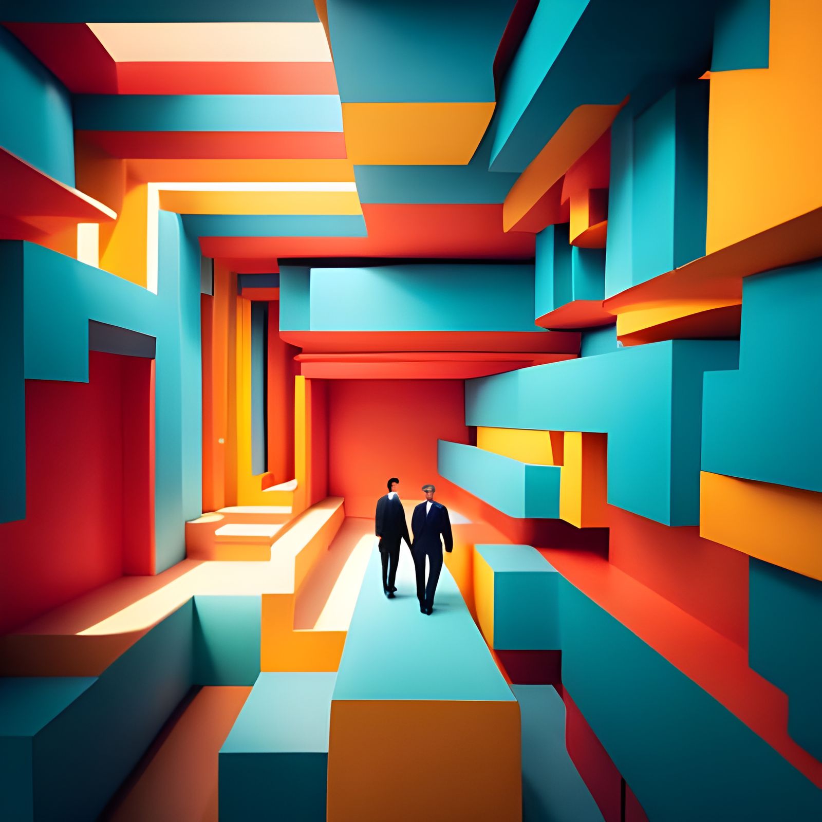 The maze. 👤 Are we lost ?   by @Dobiki