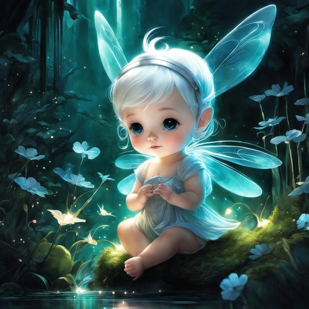 whimsical adorable cute baby chibi fairy - AI Generated Artwork ...