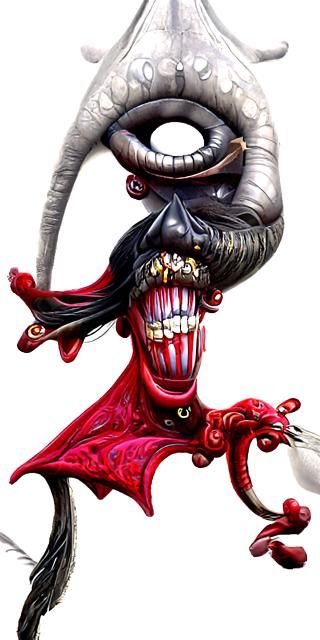 An evil demonic Captain Hook