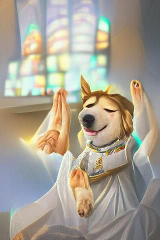 And they said "All praise the doggo!"