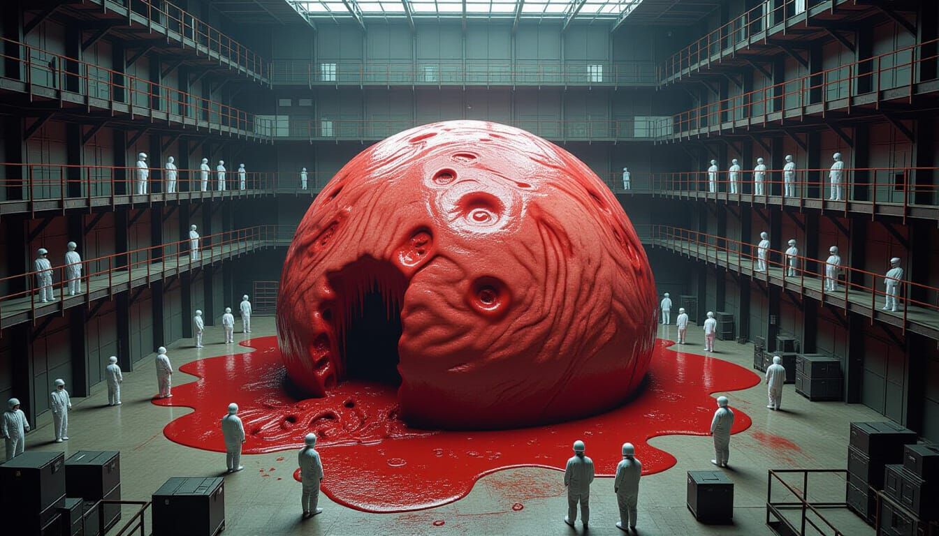 Organic Mass in Industrial Containment Facility, Neo-Impress...