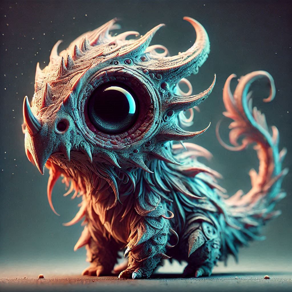 adorable fairy-tale fantasy creature portrait..